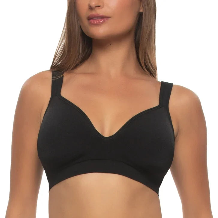 Black Bow Women's Adaptive Cup Wire Free Bra