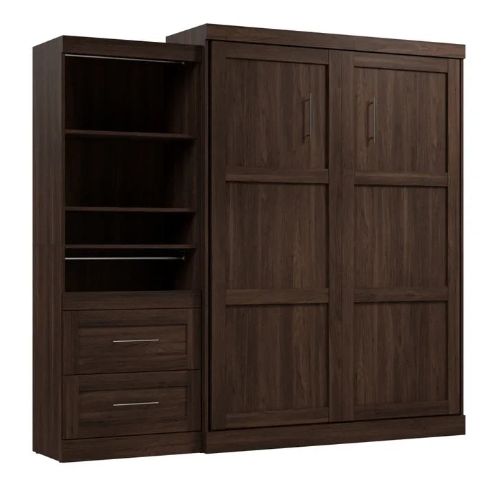 Bestar Boutique Queen Wall Bed 2-piece Set with Pull-out Shelf