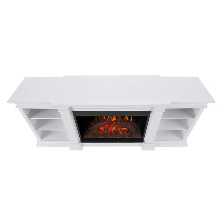 Real Flame Eliot Grand White Media Electric Fireplace