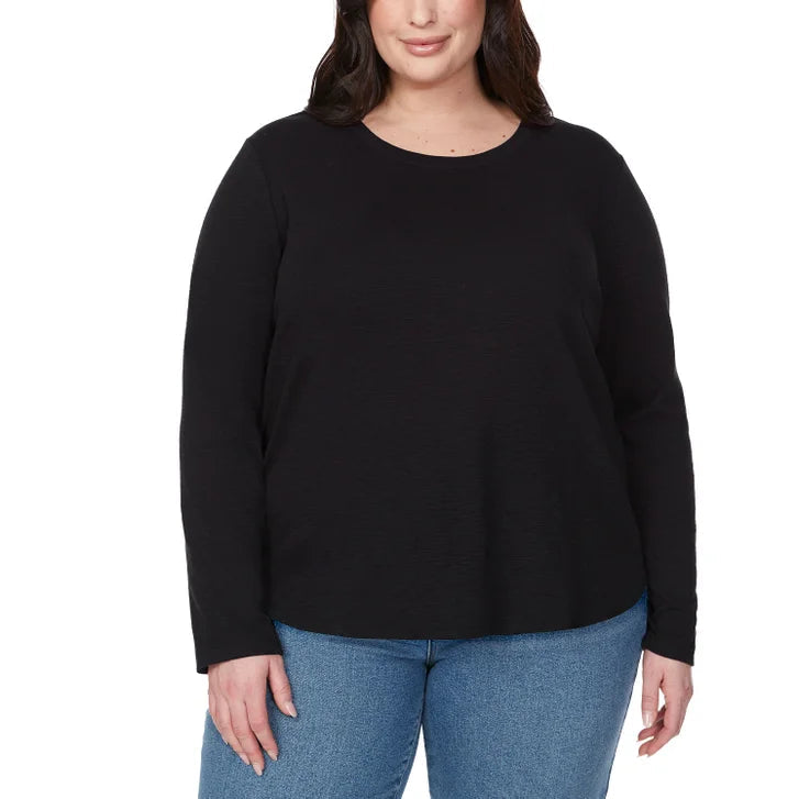 Kirkland Signature Women's Long Sleeve Slub Tee