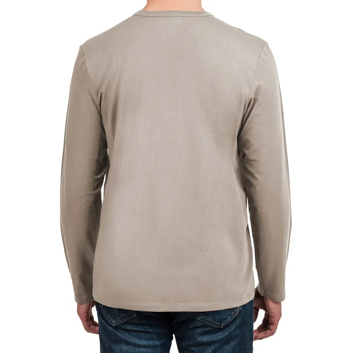 Rough Dress Men's Long Sleeve T-Shirt – Supima Cotton Crewneck