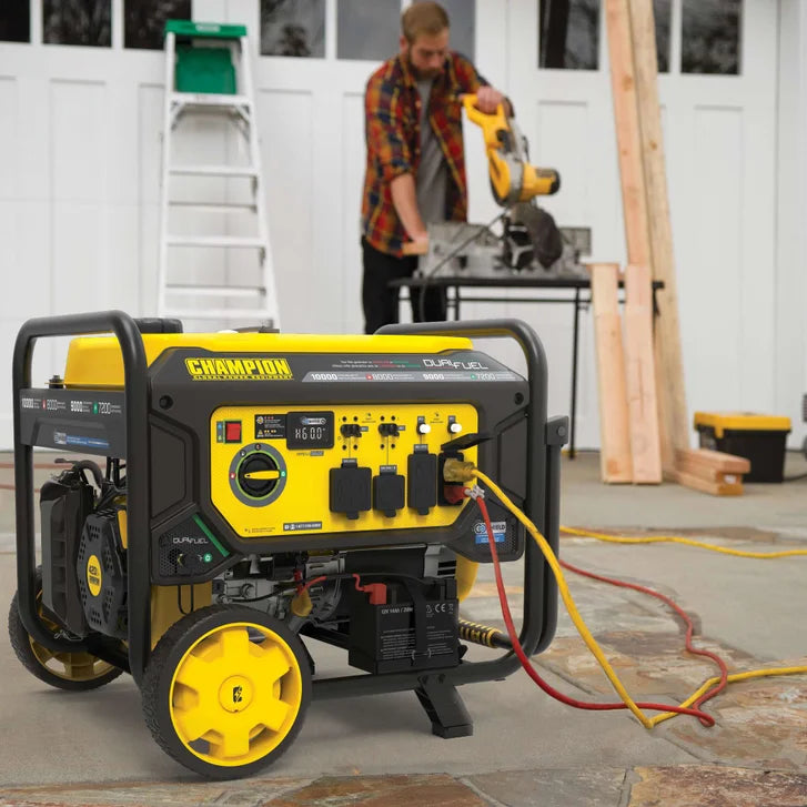 Champion 8,000W Running / 10,000W Peak Dual Fuel Generator with CO Shield