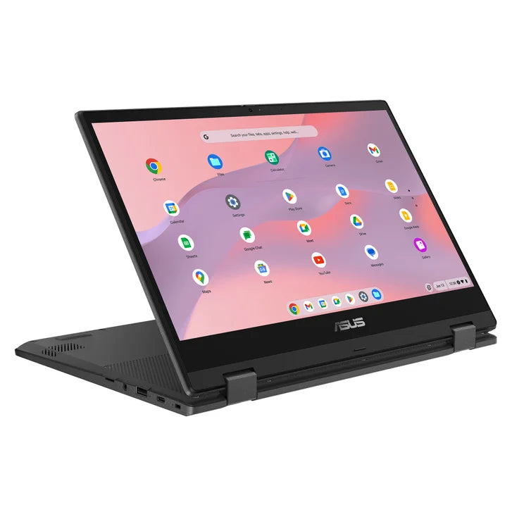 ASUS CM1 Flip 14-in 2-in-1 Touchscreen Chromebook Bundle, MediaTek Kompanio 520 – 8GB RAM, 128GB Storage