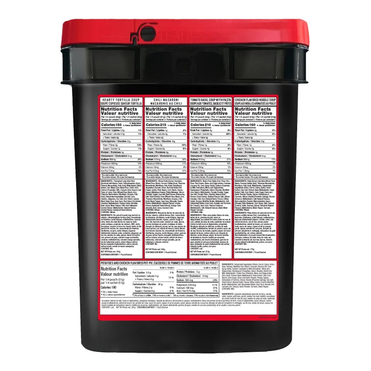 Readywise 60 Serving Entrée Buckets
