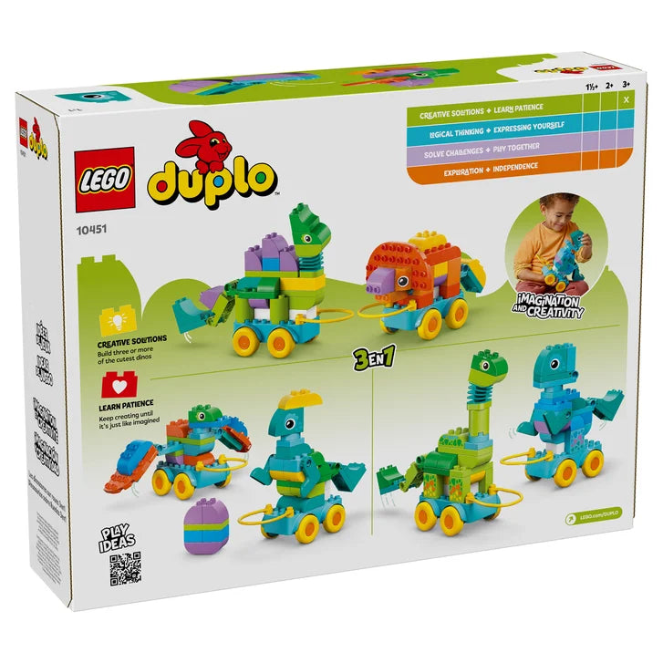 LEGO DUPLO Town 3 in 1 Dinosaurs on Wheels 10451