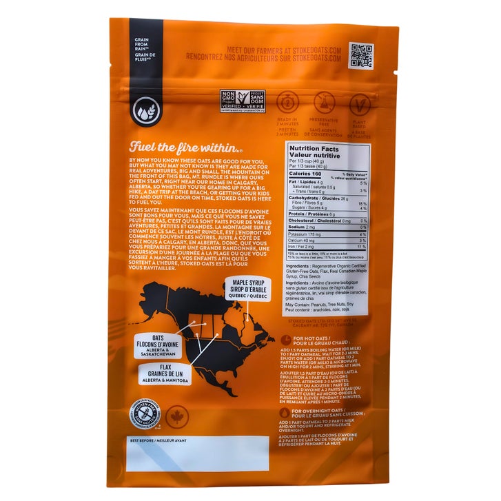 Stoked Oats Oatmeal, 8 × 500 g