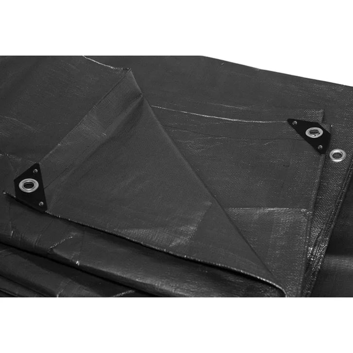 Stinson Extra Heavy-Duty Black Tarp, 2-pack