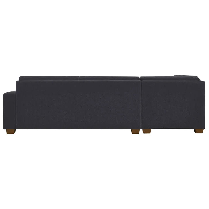 Thomasville Miles 3-piece Left-hand Facing Fabric Sectional with Storage Ottoman