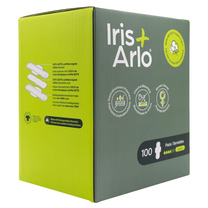 Iris + Arlo Organic Cotton Pads, 100-count