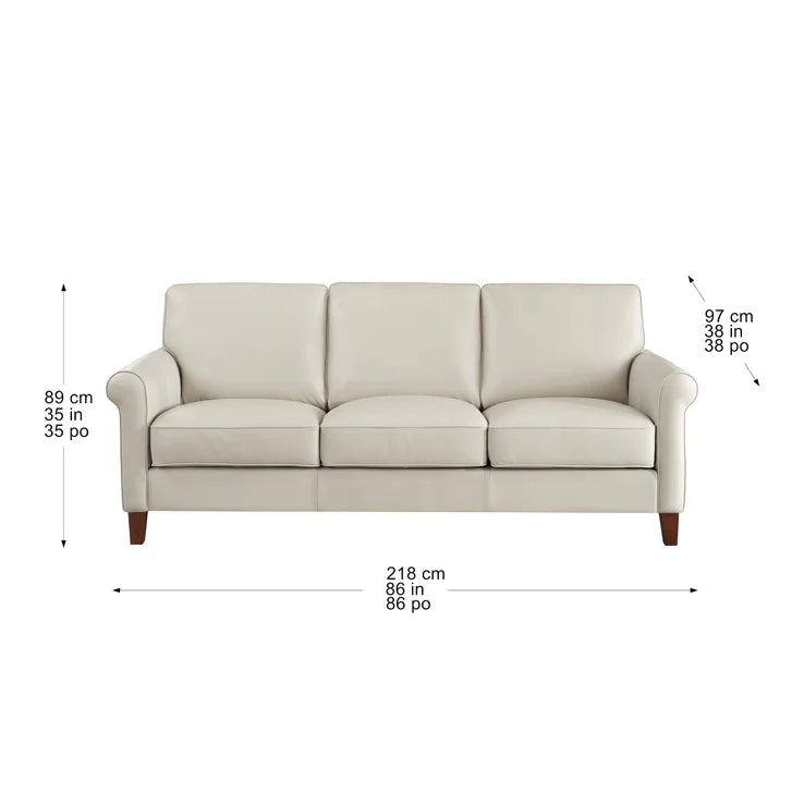 Prospera Home Larsen Top-grain Leather Sofa and Loveseat