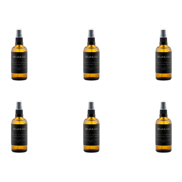SOJA&CO. Pine + Cedar Bark Room Spray, 6-pack
