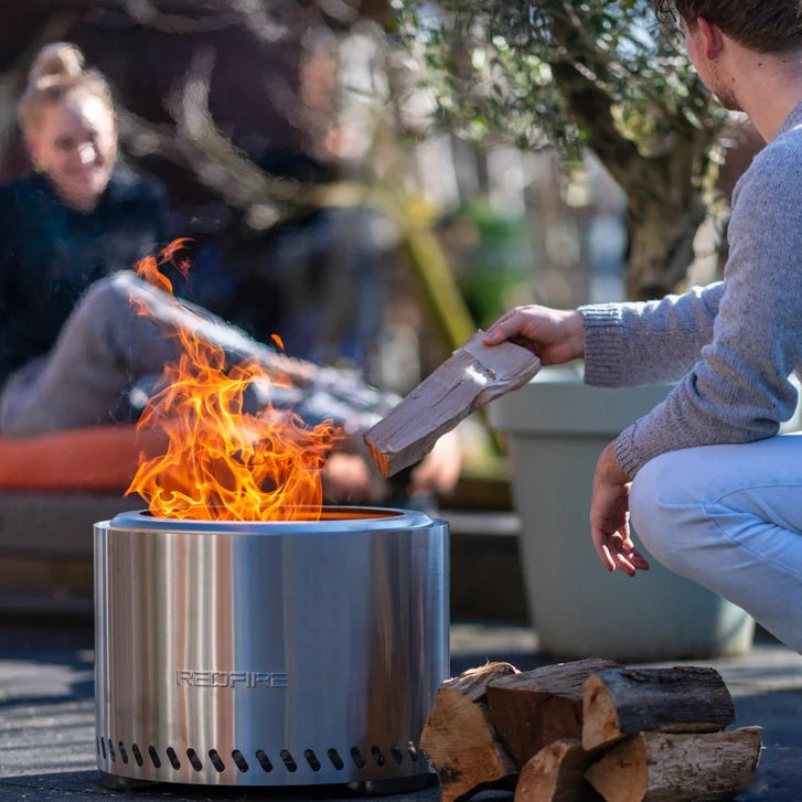 RedFire Volcano Pellet Fire Pit Extra Large Stainless Steel