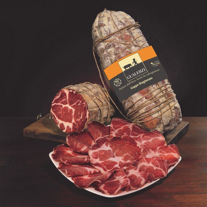 Gualerzi Cured Coppa Whole Piece 1.4 kg (3.09 lb)
