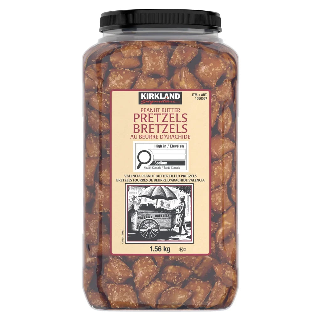 Kirkland Signature Peanut Butter Pretzels, 1.56 kg