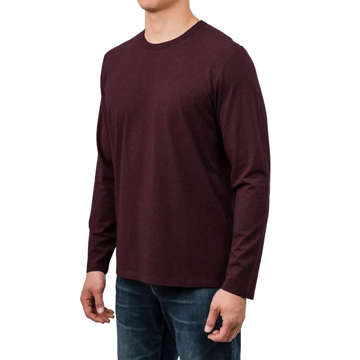 Rough Dress Men's Long Sleeve T-Shirt – Supima Cotton Crewneck