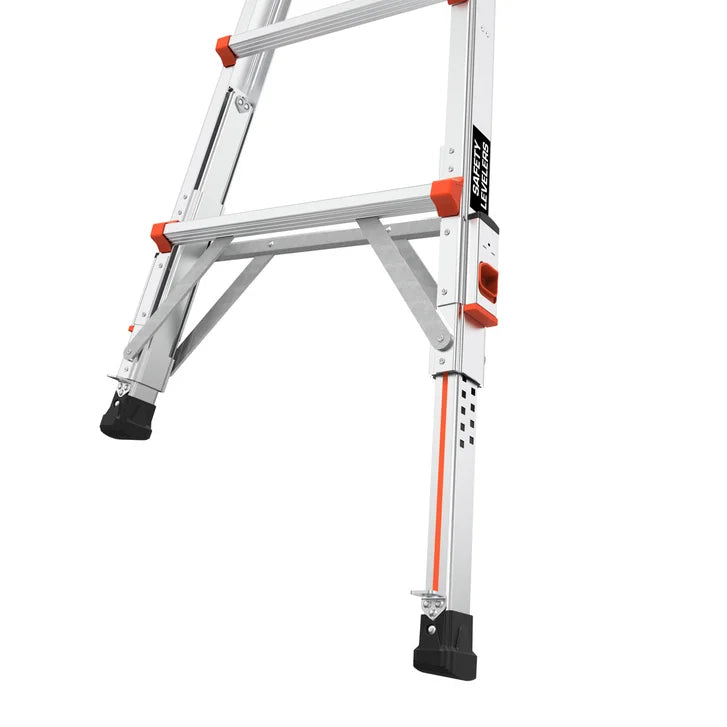 Little Giant MegaLite + Multi-use Ladder M18 Type1A Aluminum with Safety Levelers
