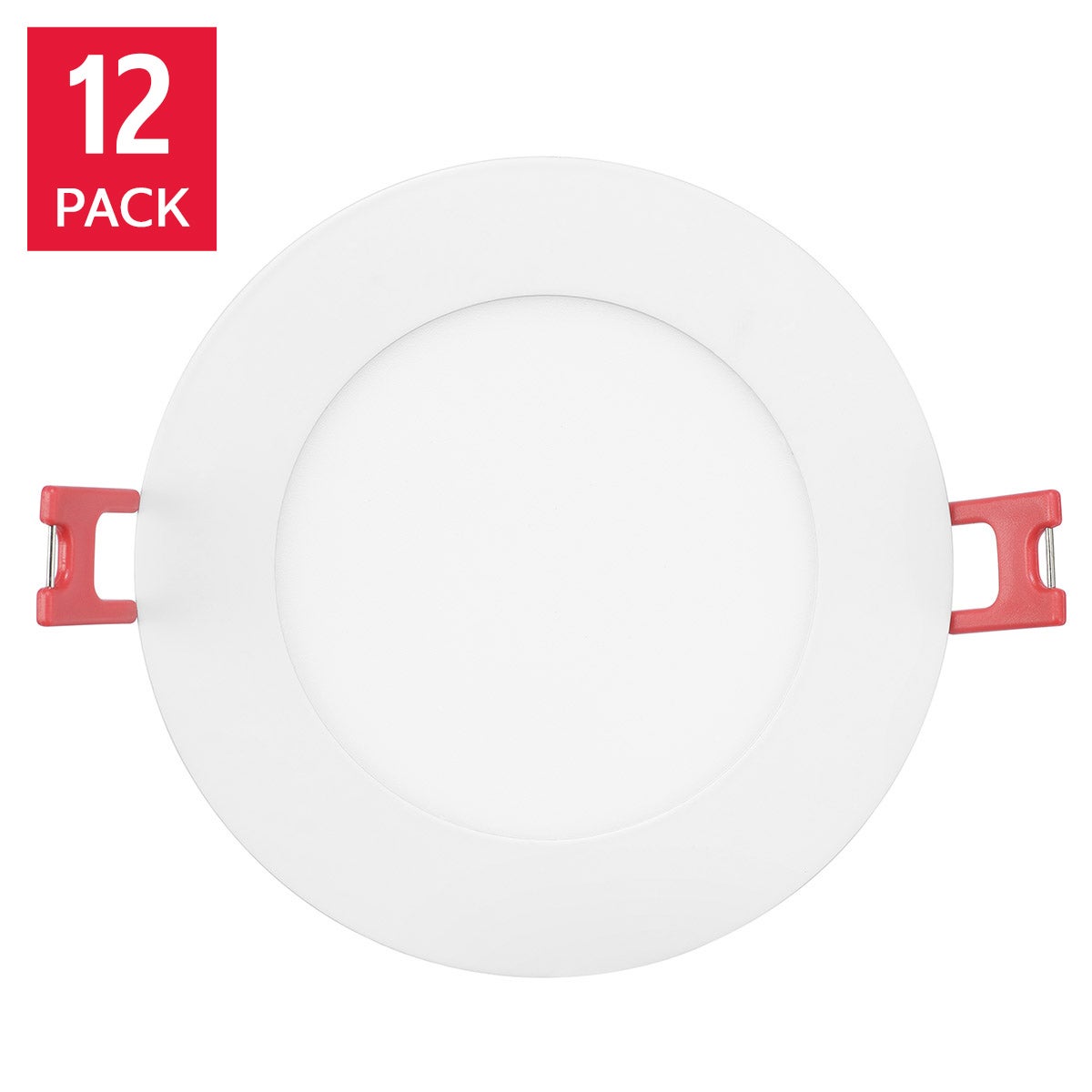 Globe Electric 3 CCT Integrated Slim Recessed Light Kit, 12-pack