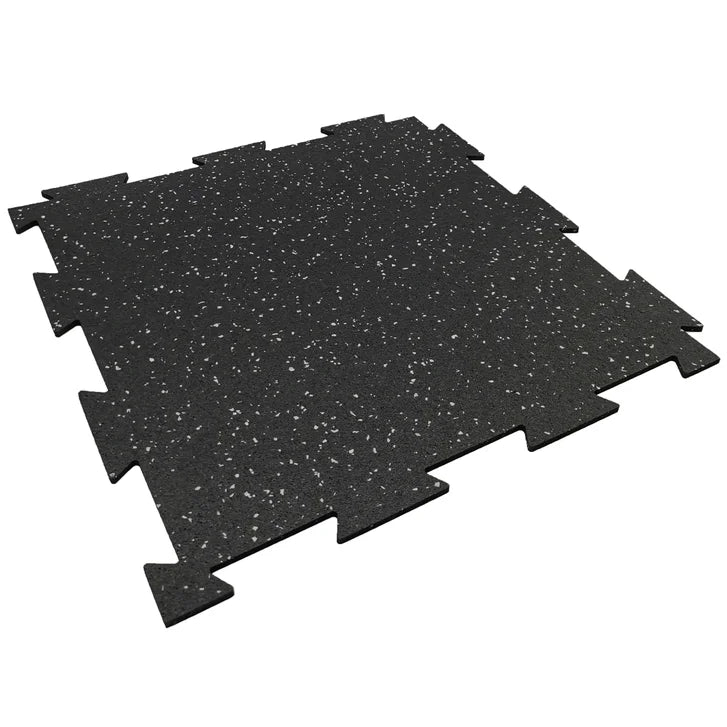 Rubber King Challenger Series Interlocking Floor Tiles, 10-pack