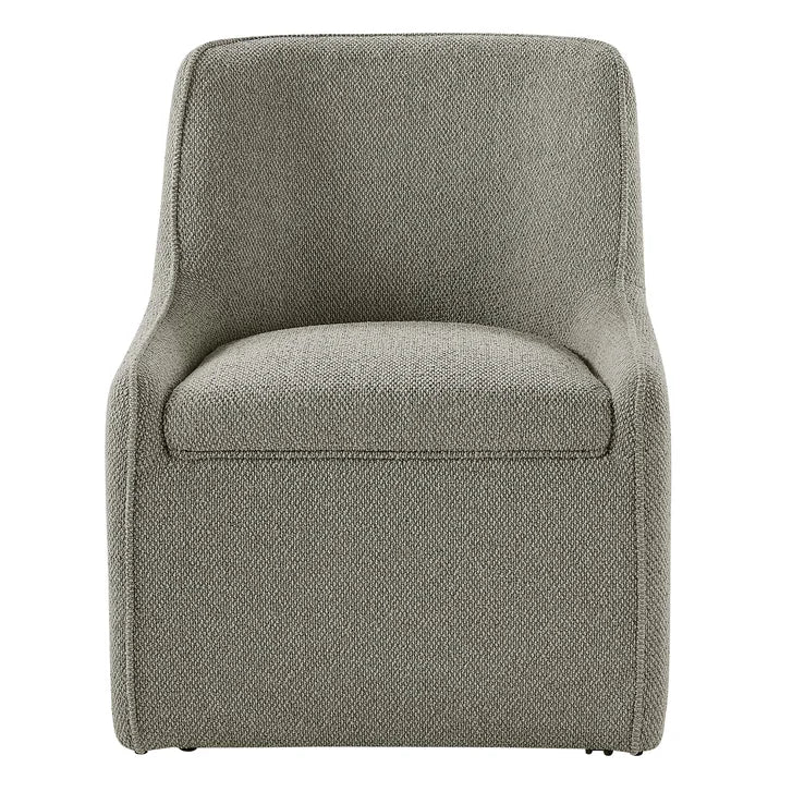 Aiden & Ivy Fabric Dining Chair with Castors