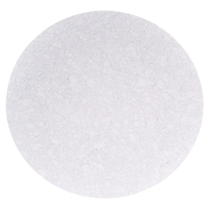 Orchid Round Solid Quartz Dining Table, 132,1 cm (52 in.) diameter