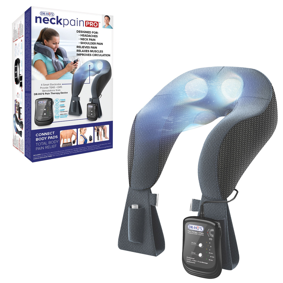DR-HO'S - Neck Pain Pro with Gel Pad Kit and Pain Therapy Back Relief Belt