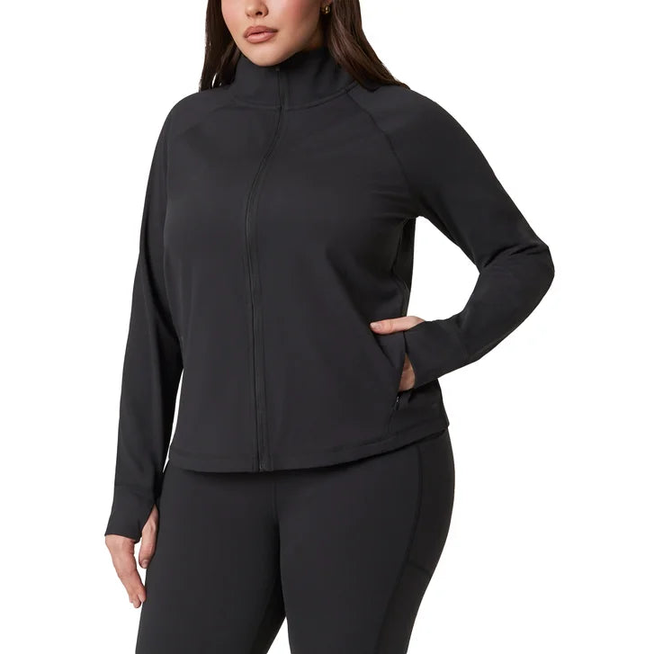 Mondetta Women’s Peached Interlock Yoga Jacket