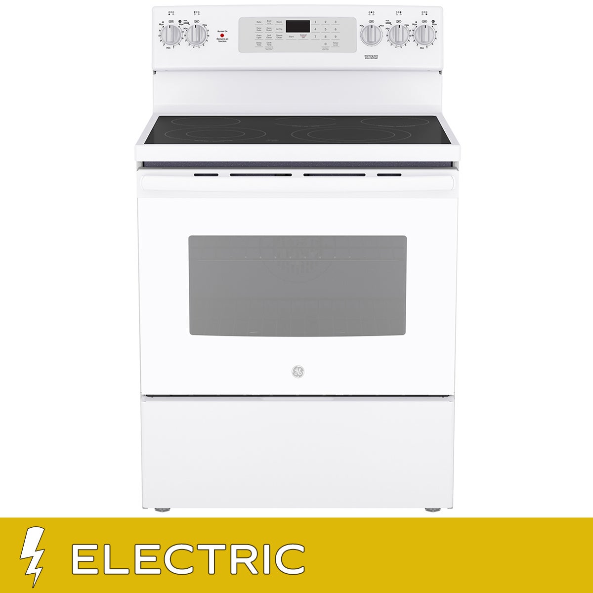 GE 30 in. 5.0 cu. ft. Electric Convection Range with No-Preheat Air Fry