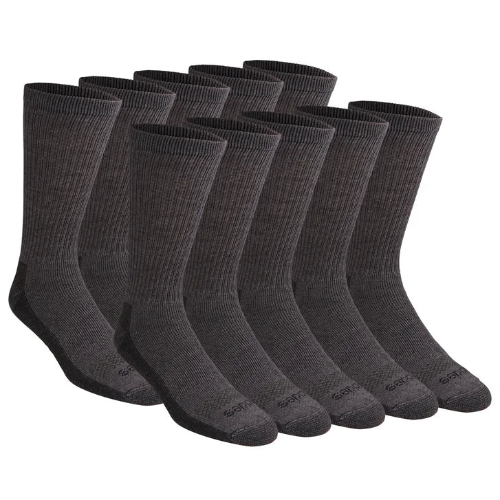 Dickies Men's Dri-Tech Crew Socks, 10-pair