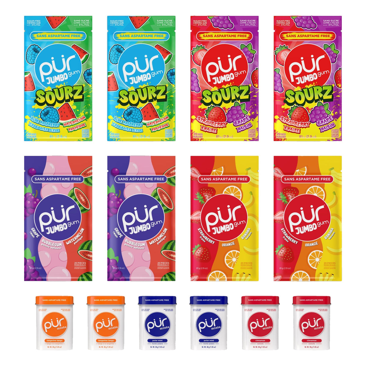 PUR Gum and Mints Variety Bundle