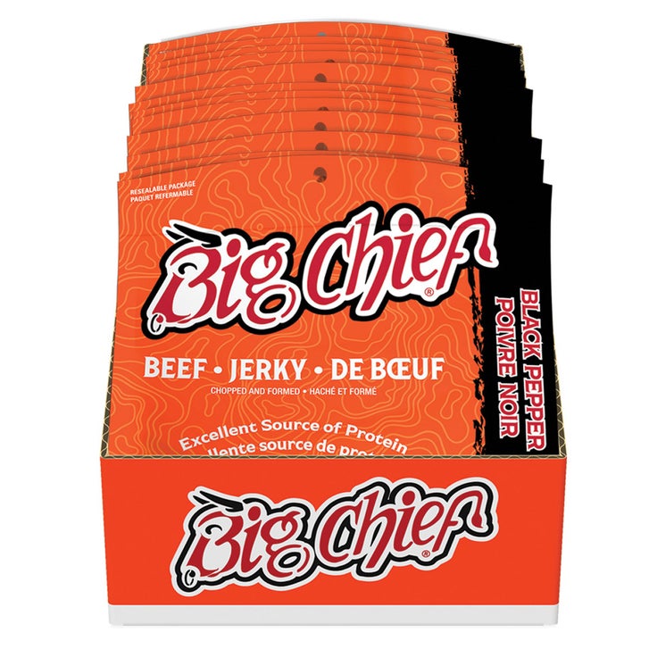 Big Chief Beef Jerky, 12 × 80 g