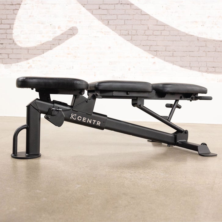 Centr Multi-Adjustable Flat, Incline, Decline Workout Bench with 3-months Centr Membership