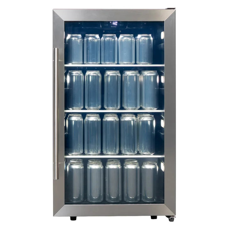 Danby 19 in. 3.1 cu ft. Stainless Steel Freestanding Beverage Center
