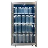 Danby 19 in. 3.1 cu ft. Stainless Steel Freestanding Beverage Center