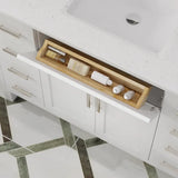 Studio Bathe Katie II Vanity in White Finish with Engineered Stone Countertop