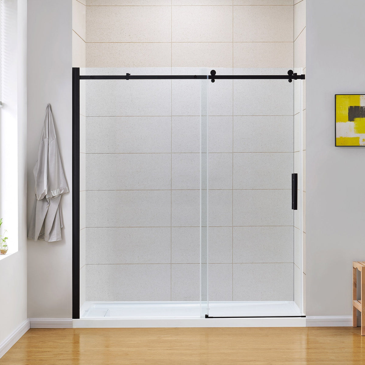 OVE Decors Kelsey 60 in. Sliding Glass Alcove Shower Door