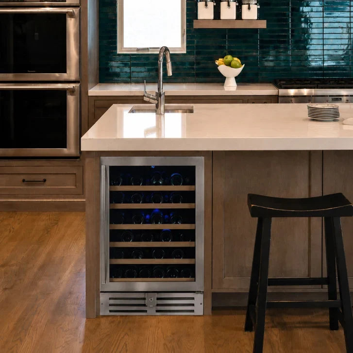 Wine Cell'R 46-bottle Built-in Single Zone Stainless-steel Wine Cellar