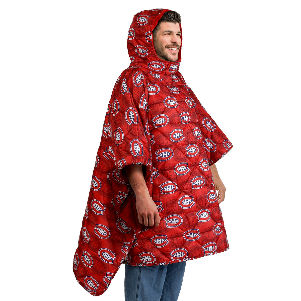 NHL 2 in 1 Outdoor Hooded Blanket
