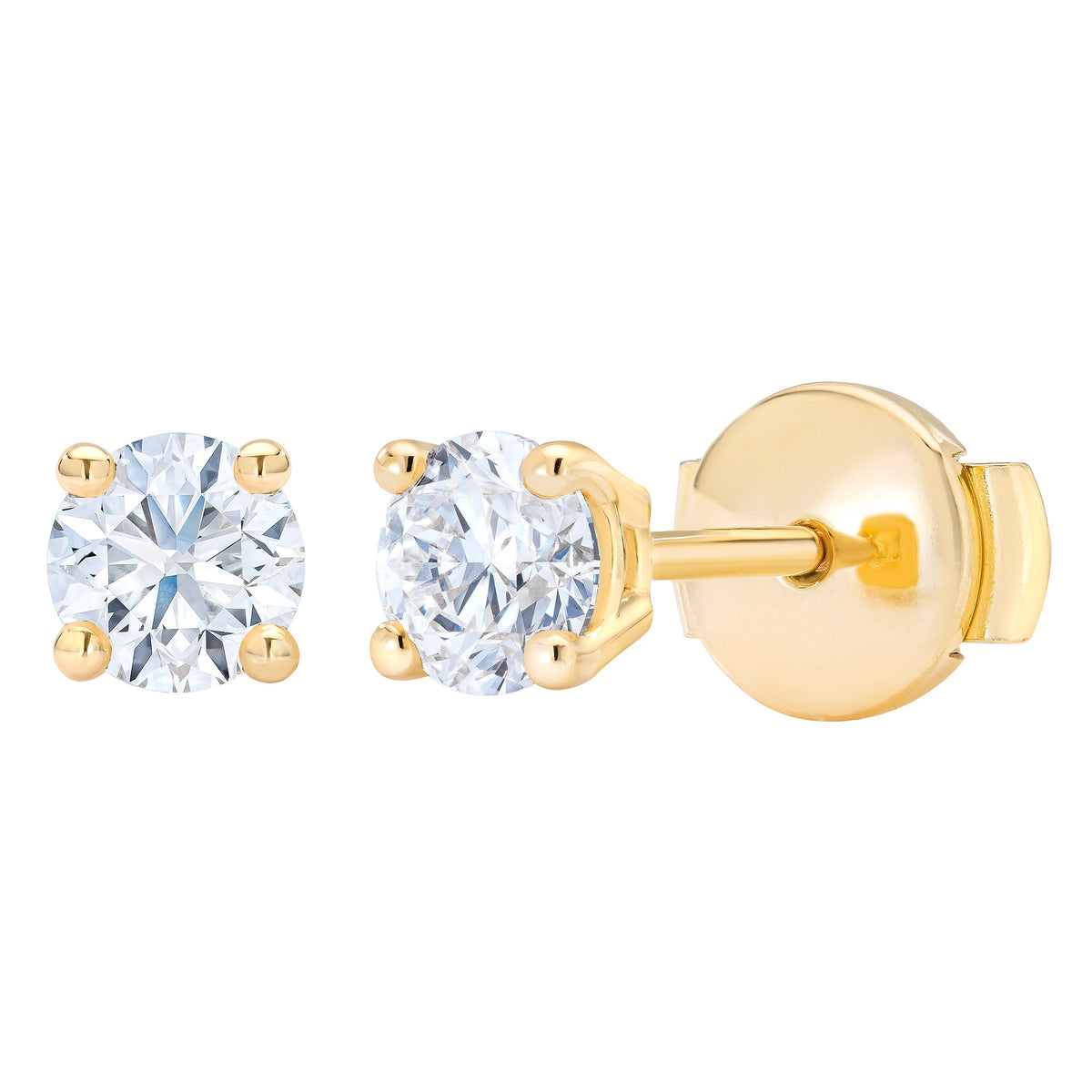 Round Brilliant Diamond Stud Earrings (0.70 ctw)