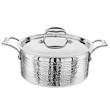 Lagostina Artigiano 3-Ply Clad Hammered Stainless Steel Cookware Set, 8-pieces