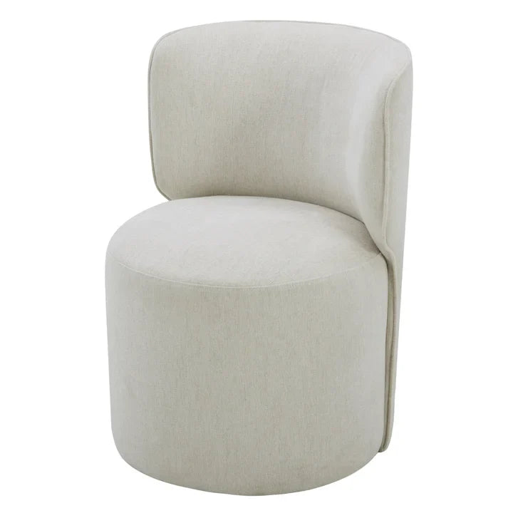 Aiden & Ivy Armless Dining Chair with Casters