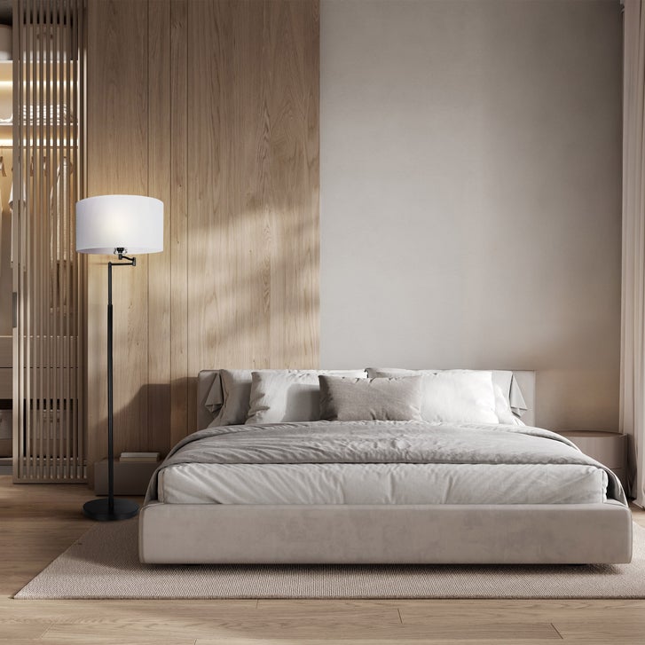 Berlin Matte Black Floor Lamp