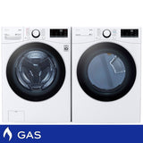 LG Laundry Bundle 5.2 cu ft. Front Load Washer and 7.4 cu ft. Gas Dryer