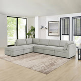 Thomasville Tisdale 6-piece Fabric Sectional with Storage Ottoman