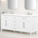 OVE Decors Renfrew Vanity with Quartz Top in White