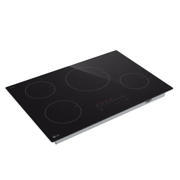 LG 30 in. Black Induction 4 Element Cooktop with SmoothTouch Glass Controls