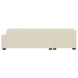 Thomasville Miles 3-piece Left-hand Facing Fabric Sectional with Storage Ottoman