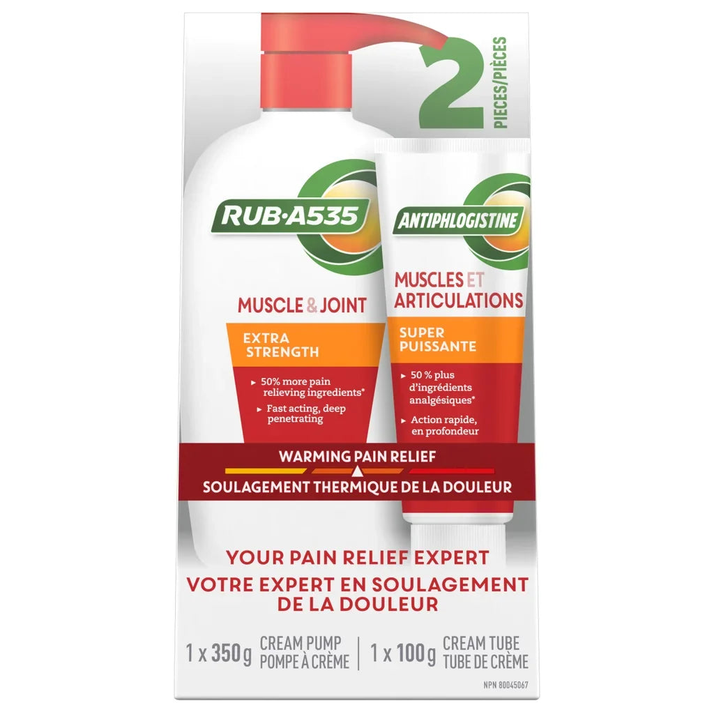 Rub A535 Muscle & Joint Extra Strength Heating Cream, 350 g + 100 g