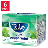 Tetley Peppermint Tea, 6 × 40, 240-count