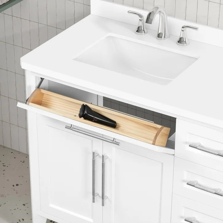 OVE Decors Renfrew Vanity with Quartz Top in White