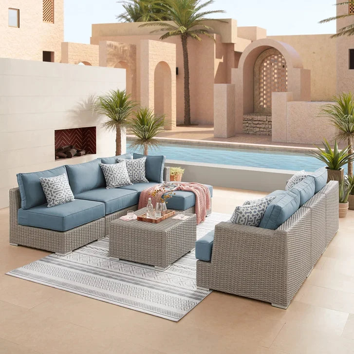 Niko 8-piece Patio Sectional Conversation Set